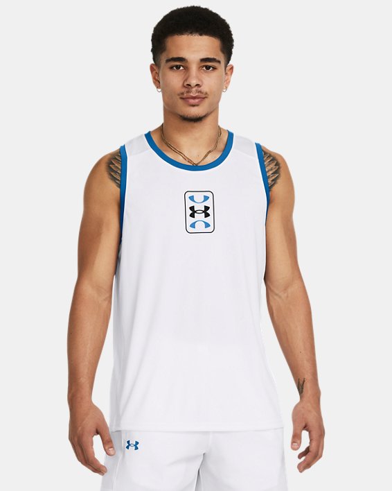 Men's UA Zone Performance Tank in White image number 0